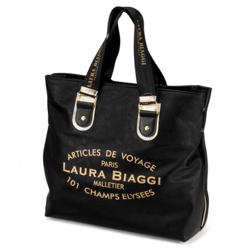 TOREBKA DAMSKA SHOPPER LAURA BIAGGI NA RAMIĘ A4