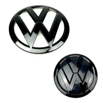VW TRANSPORTER MULTIVAN CARAVELLE T6 T6.1 EMBLEMAT LOGO CZARNY KOMPLET NOWY