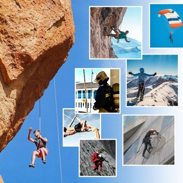 Альпинизм по веревке для защиты от падения