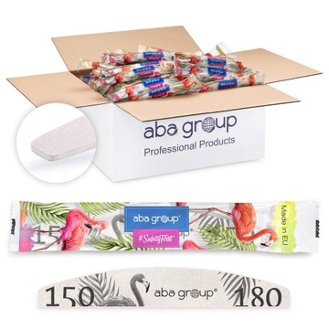 Pilnik do Paznokci Półksiężyc 150/180 w Folii Slim Aba Group 500 Szt.