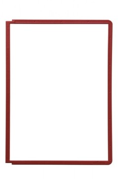 Информационная панель формата А4 с антибликовой фольгой красного цвета Durable Sherpa x 3