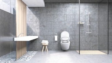 Плоский унитаз без оправы Carlo Mini с замедленным сиденьем