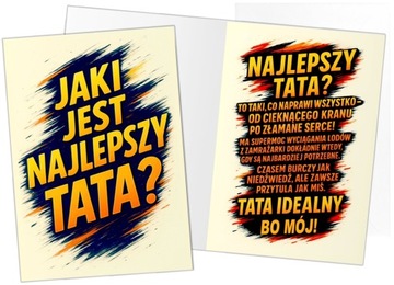 KARNET KARTKA DLA TATY życzenia DZIEŃ MATKI OJCA życzenia dla tatusia TATA