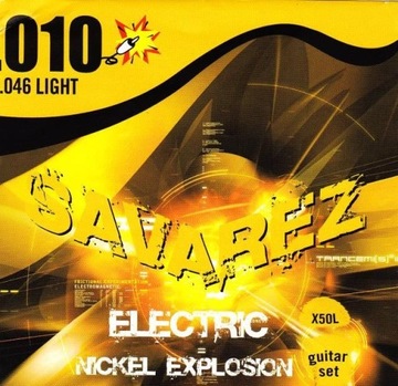 Struny do gitary elektrycznej SAVAREZ X50L LIGHT