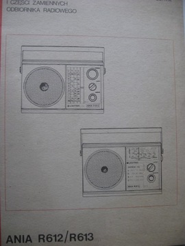 Radio ANIA R/612/R613 Instrukcja serwisowa Schemat