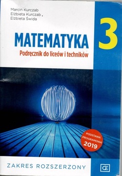 MATEMATYKA 3 PODRĘCZNIK ZR KURCZAB OE PAZDRO
