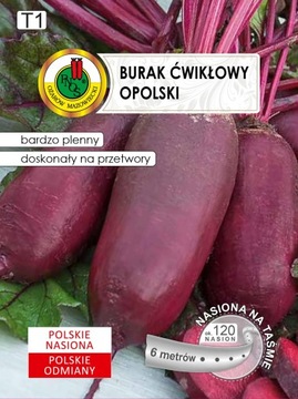 Burak ćwikłowy OPOLSKI - TAŚMA 6m - PNOS