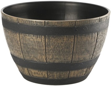 Donica Barrel 50cm, ciemny brąz GALICJA