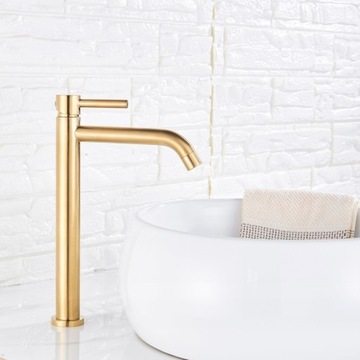 ВАННАЯ КОМНАТА НАСТОЛЬЧИК Смеситель для умывальника ЛАТУНЬ ЗОЛОТО ARI