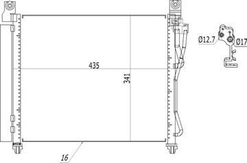 CHLADIČ KLIMATIZACE PICANTO 1.1I 04- 9760607500