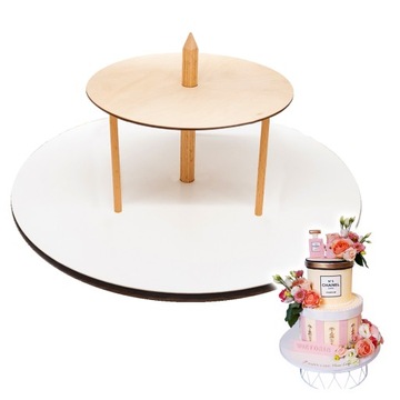 Подставка для торта 2-х ярусная 30/20 см Rigid Brand4Cake