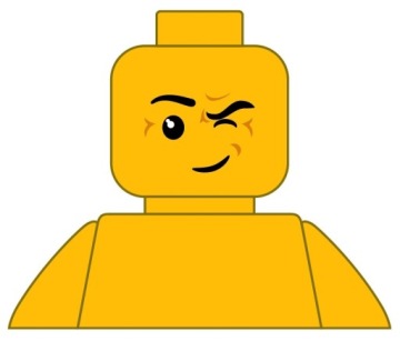 NAKLEJKA NA ŚCIANĘ NAKLEJKI LUDZIK Z KLOCKÓW