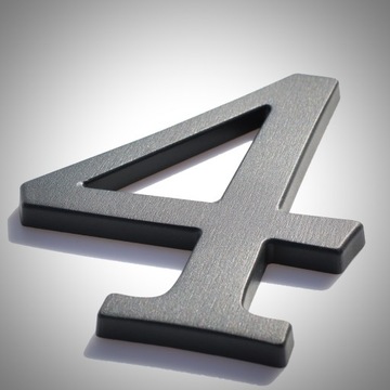 НОМЕР ДОМА, ЦИФРЫ ДЛЯ ДОМА, БУКВЫ графит 4