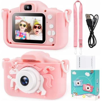 ЦИФРОВАЯ КАМЕРА ДЛЯ ДЕТЕЙ ЕДИНОРОГ ВИДЕО FULL HD