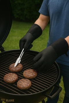 SILIKONOWE RĘKAWICE KUCHENNE ŻAROODPORNE 2szt - KOMFORT I BEZPIECZEŃSTWO!