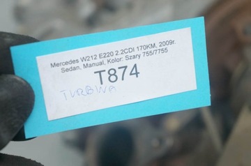 AT874 MERCEDES W212 2.2CDI TURBO TURBÍNA
