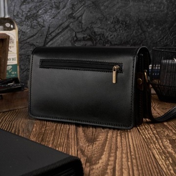 КЛАССИЧЕСКАЯ МУЖСКАЯ КОЖАНАЯ СУМКА N06-BL