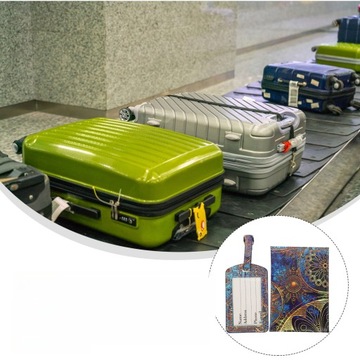 1 КОМПЛЕКТ ДОРОЖНЫЙ ЧЕХОЛ ДЛЯ ПАСПОРТА ЛЕГКАЯ ВЕШАЛКА ДЛЯ БАГАЖА ЧЕМОДАН TA