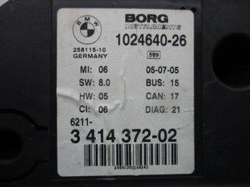 BMW X3 E83 DIESEL PŘÍSTROJOVÁ DESKA BUDÍKY 3414372