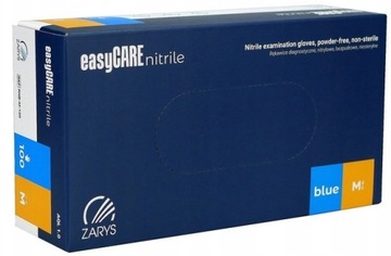RĘKAWICZKI EasyCARE NITRYLOWE JEDNORAZOWE BEZPUDROWE Zarys 100 szt M
