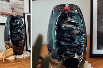 Ароматный керамический камин с ароматическими фитилями для водопада и благовоний | ПОДАРОК