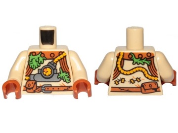 Lego Nowy Tors Piaskowy Tan Nurek Aparat do oddychania glony 973pb3857c01