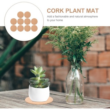 НАСТОЛЬНЫЕ ПОДНОСКИ ПРОБКОВАЯ ПОДКЛАДКА ДЛЯ ЦВЕТОЧНОЙ ПОДКЛАДКИ ДЛЯ ЦВЕТОЧНОГО ГОРШКА