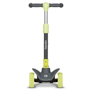 СКУТЕР LIONELO TIMMY BALANCE, ТРЕХКОЛЕСНЫЙ, ЗЕЛЕНАЯ ПЛАТФОРМА С СВЕТЯЩИМСЯ СВЕТОДИОДОМ, 50 кг