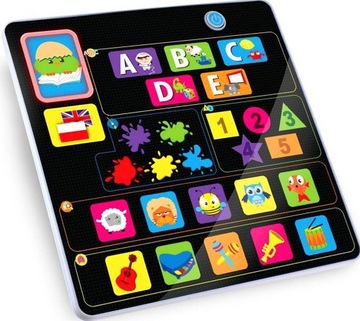 TABLET DOTYKOWY EDUKACYJNY POLSKO-ANGIELSKI 18m+