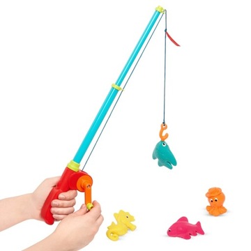 Zestaw małego wędkarza 2 wędki 8 rybek B.Toys