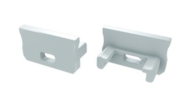 Боковая заглушка White Basic для наружных профилей типа А – с отверстием