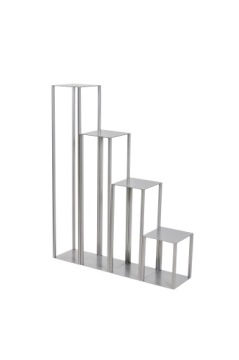 Цветочная клумба премиум металл комплект серебро лофт