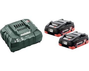 Zestaw Akumulatorów Metabo 18V LiHD (4,0 Ah) + ładowarka