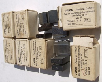 NOŻE VIRAX DO GWINTOWNIC RUR 1/4