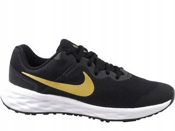 Buty sportowe NIKE REVOLUTION 6 NN GS DD1096002 wygodne czarne