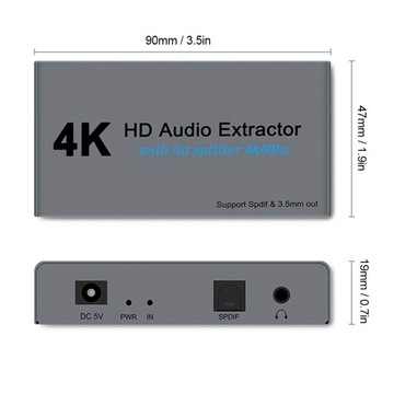 4K HD Audio Extractor конвертер сплиттера высокого разрешения