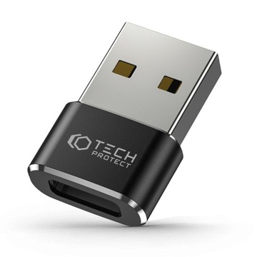 TECH-PROTECT - ADAPTER PRZEJŚCIÓWKA KONWERTER ZŁĄCZE USB-A DO USB-C TYPE-C