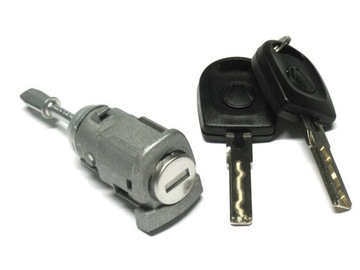 Skoda Fabia I ZAMEK WKŁADKA ZAMKA + KLUCZE PRAWA