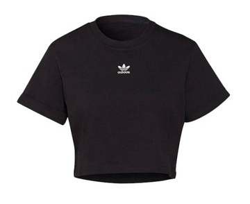 ЖЕНСКАЯ КРУЖЕВНАЯ ФУТБОЛКА ADIDAS, ЧЕРНЫЙ ТОП, Размер L