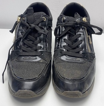 Sneakersy na koturnie czarne Tamaris 42