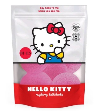 BI-ES kule kąpielowe Hello Kitty Raspberry malinowe 6 szt. * 55 g