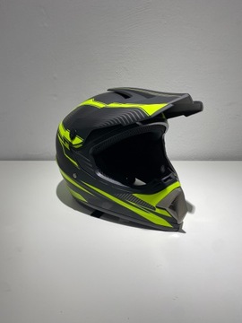 KASK CROSSOWY LEKKI NA ENDURO QUAD ATV CROSS L ŻÓŁTY SALON 2 KÓŁKA