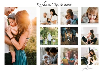 Впечатляющий коллаж ко Дню матери/папы, дню рождения А4