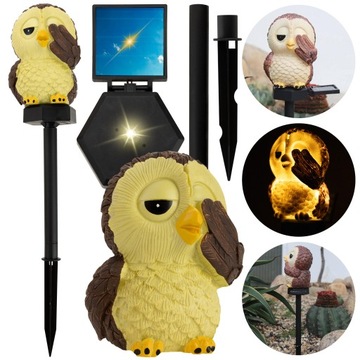 СОЛНЕЧНАЯ СВЕТОДИОДНАЯ САДОВАЯ ЛАМПА, СОВА