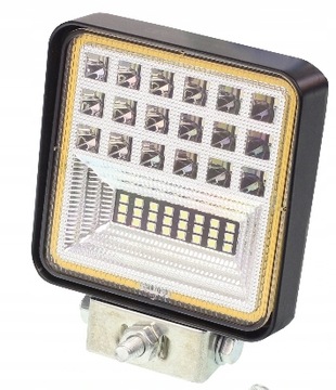 LAMPA ROBOCZA HALOGEN 42 LED LED 12V 24V PROSTOKĄT