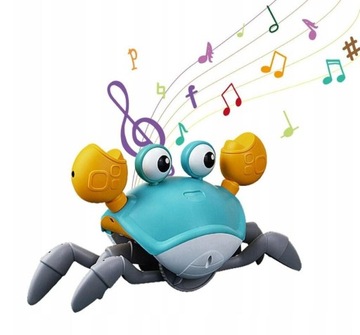 ОБРАЗОВАТЕЛЬНАЯ ИГРУШКА КРАБ С МУЗЫКОЙ ПООЩРЯЕТ КРУИНГОВУЮ ИГРУШКУ