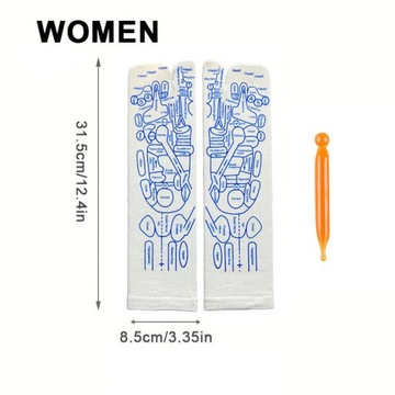 Носки для рефлексологии, повседневные носки для массажа ног с зоной отражения