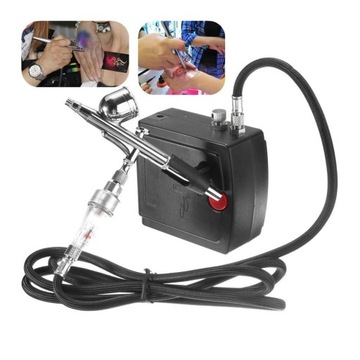 МИНИ АЭРОГРАФ С ПОРТАТИВНЫМ КОМПРЕССОРОМ.