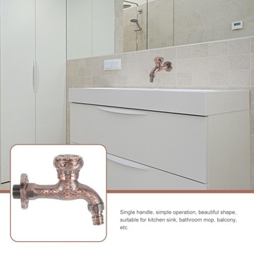 Водопроводный кран. Антикварный кран. Одиночный холодный кран