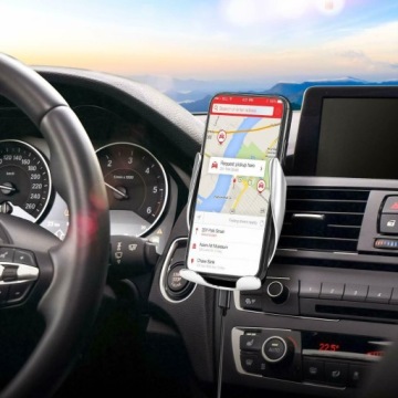 Автомобильный держатель с беспроводным зарядным устройством QI
